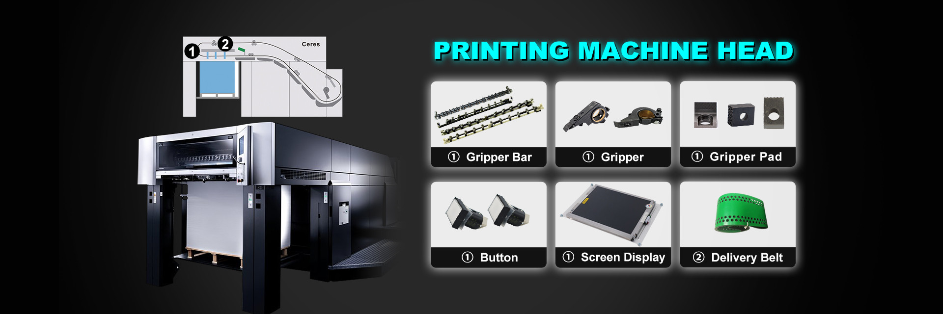 ποιότητας Εναλλακτικά μέρη εκτυπωτικών μηχανών εργοστάσιο
